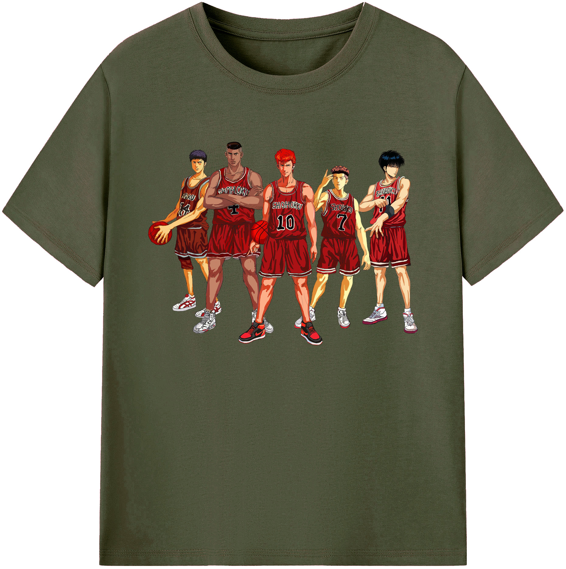 （画像用） SLAM DUNK／スラムダンク 綿100％ メンズ半袖Tシャツ｜肌触りやわらか＆通気性